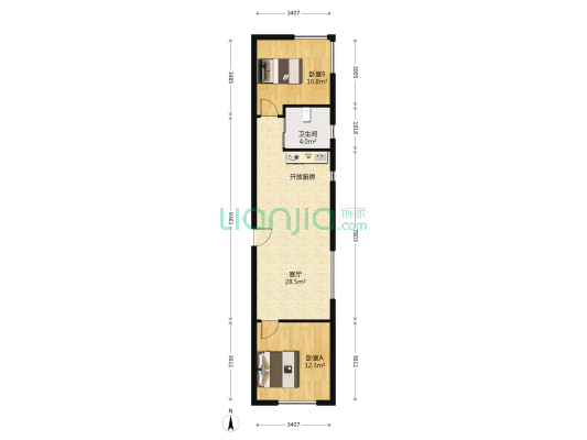 海派优座 2室1厅1卫 85平方