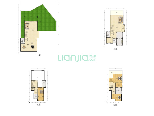 华侨城天澜美墅 3室3厅6卫 492平方
