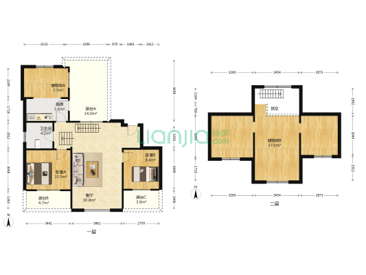 万兴园 2室1厅1卫 76平方