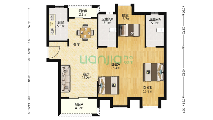 武地融创锦上公馆二手房实景图
