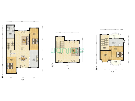 虹桥高尔夫别墅 3室2厅3卫 271平方