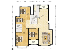 房子七十年产权    集中供暖  中间楼层-涿州嵘御航城户型图