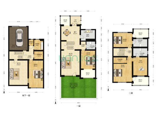 园墅 5室3厅3卫 251平方