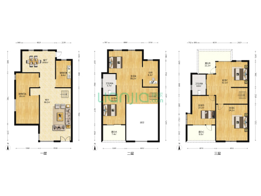 金澄别墅 6室2厅2卫 380平方