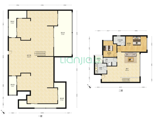 中瑞天悦神农千屿 2室1厅2卫 395平方