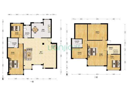 万科劲嘉金域华府 4室1厅3卫 165平方