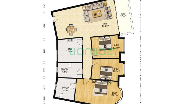 中保宿舍楼二手房实景图