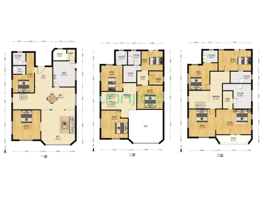 百富丽山庄 10室2厅8卫 402平方