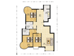 房子格局方正，南北通透，洋房品质，大三居，价格可议-涿州鸿盛凯旋门户型图