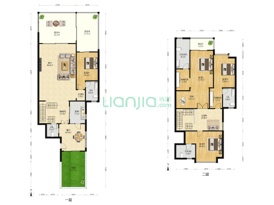 恒大美丽沙天汇湾 5室2厅5卫 266平方