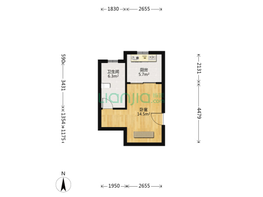 牡丹苑 1室0厅1卫 139平方
