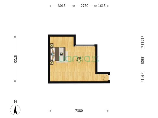 庙前直街 1室0厅0卫 37平方