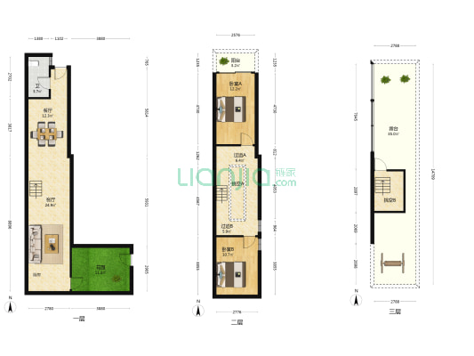 梅溪街 2室2厅1卫 89平方