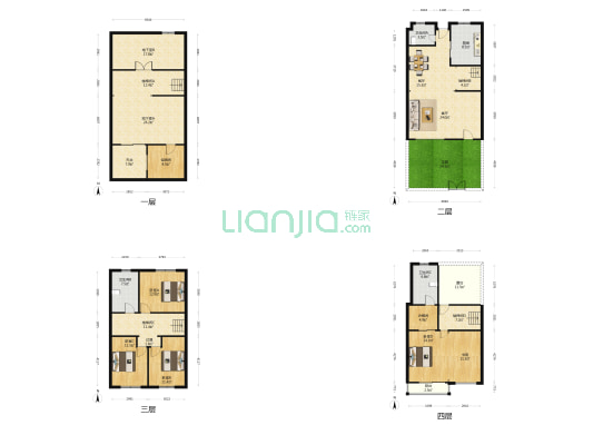 荣盛名邸(别墅) 5室2厅3卫 242平方