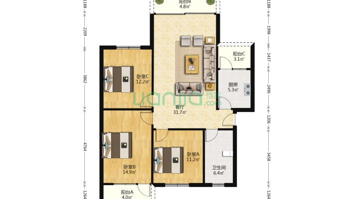 西安路一段145号二手房实景图