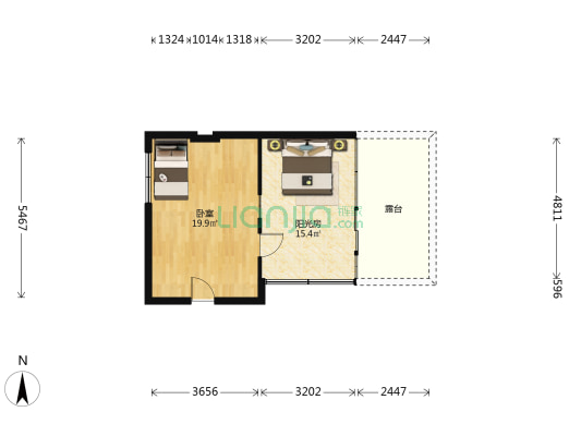 和安里 1室0厅0卫 61平方