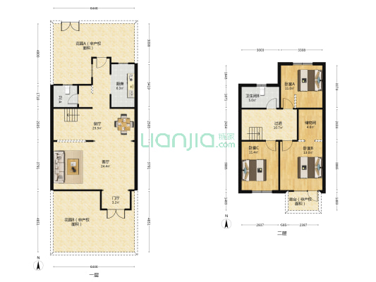 沈阳孔雀城花熙小镇 3室2厅2卫 130平方