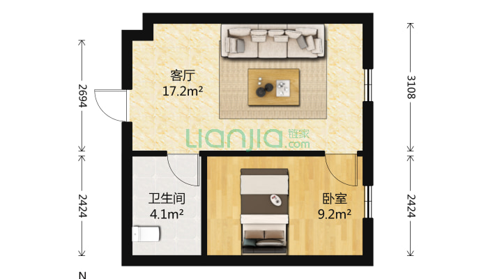金沙公寓二手房实景图