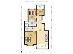 华融现代城 3室2厅 南 北-涿州华融现代城户型图