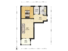 研制厂小区 2室1厅 南 北-涿州研制厂小区户型图