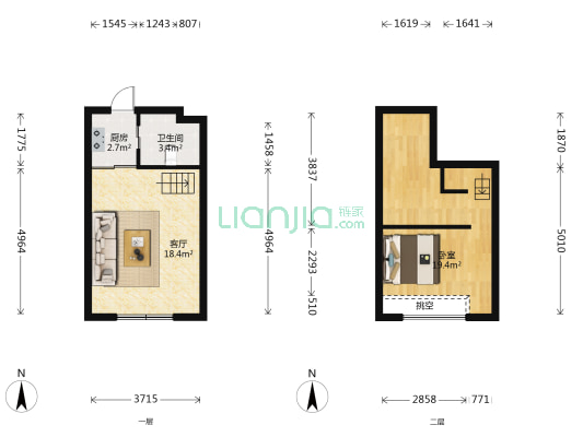 大坂旺角公寓 1室1厅1卫 38平方