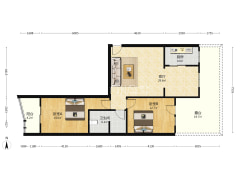 冠云路于长空路交叉口，二层带露台，中等装修，诚意卖-涿州嘉和小区户型图