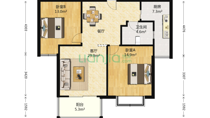 中通雅苑二手房实景图