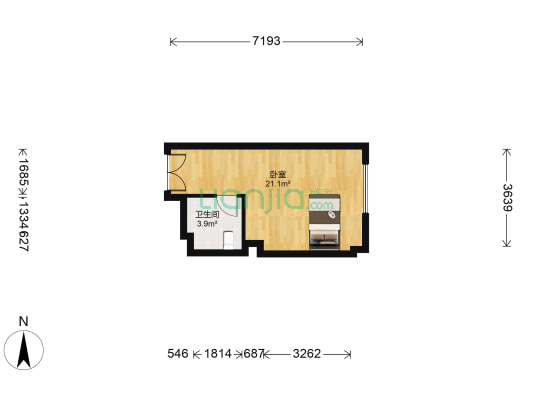 金地朗悦YOYO派 1室0厅1卫 41平方