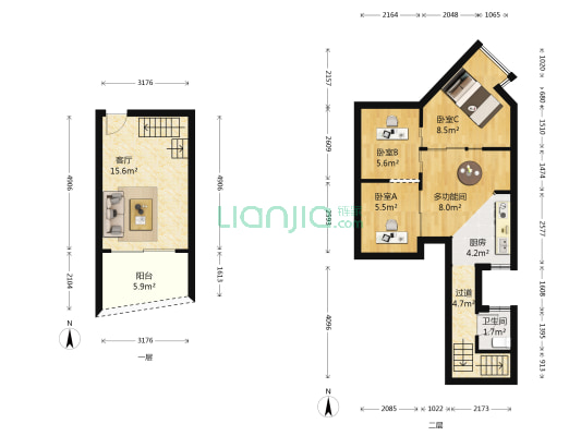 水云间雅居 4室1厅1卫 72平方