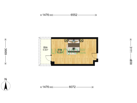 ME公寓 1室0厅0卫 39平方