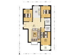 南北通透大三居 位置好 楼层好 采光好 交通便利-涿州北新家园户型图