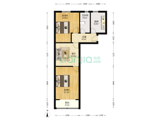 金桥路2346弄 2室1厅1卫 71平方