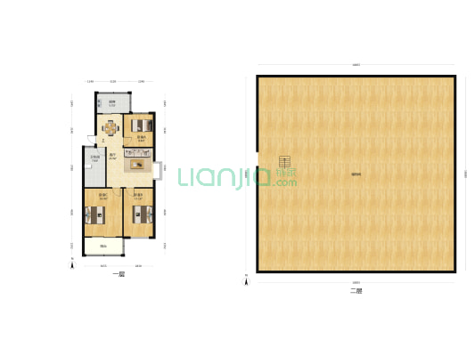 竹木小区 3室1厅1卫 102平方