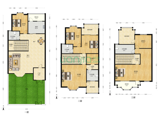 锦和嘉苑 5室1厅4卫 312平方