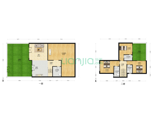 青城郡 4室1厅4卫 132平方
