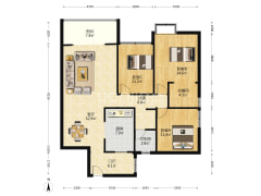 万达安泰家园，精装大三室，可以拎包入住-攀枝花安泰家园户型图