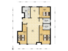 华远二期精装修四局，116平110万家具家电都留下-涿州华远海蓝城二期户型图