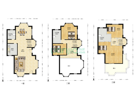 韵湖澜庭 4室1厅3卫 266平方