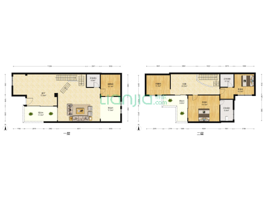 协信TOWN城 2室1厅3卫 260平方