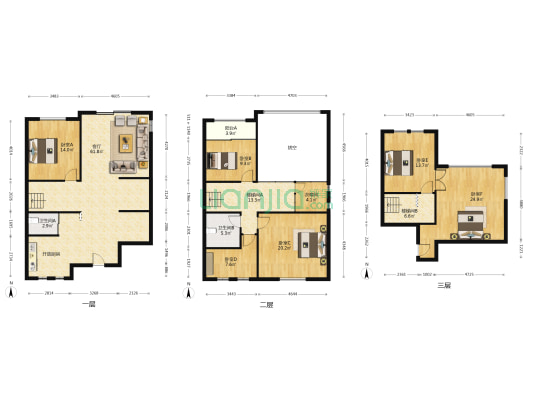 保利叶上海(别墅) 6室1厅2卫 235平方