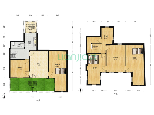 双林巷 5室1厅1卫 181平方