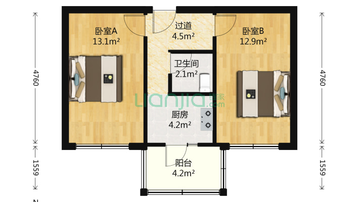 农田街二手房实景图