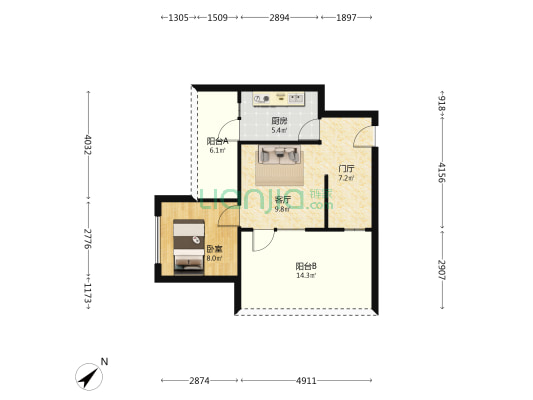 街子印象 1室1厅0卫 74平方