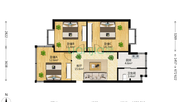 黄公东街保险公司宿舍二手房实景图