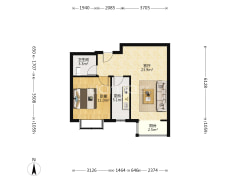 装修好拎包入住，税费低，价格实在！-涿州金竹花园户型图