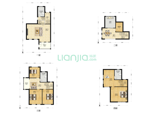 百合苑 5室3厅3卫 215平方