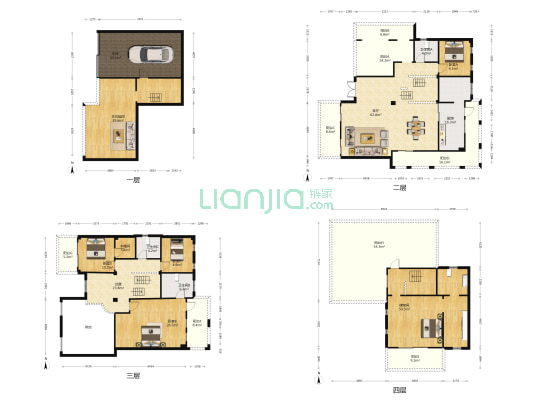 牧山高第 5室1厅3卫 304平方
