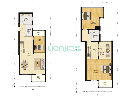 华严北里9号院 3室1厅2卫 165平方