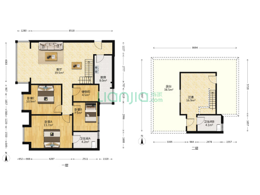西福润苑 3室1厅2卫 126平方