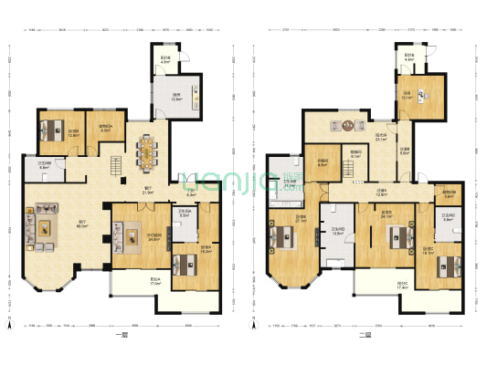 华润悦府 7室2厅5卫 405平方